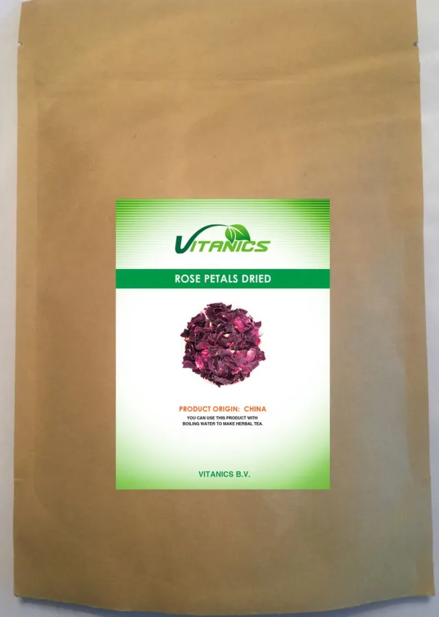 Vitanics B.V. Gedroogde Rozenblaadjes 500g Paars rood