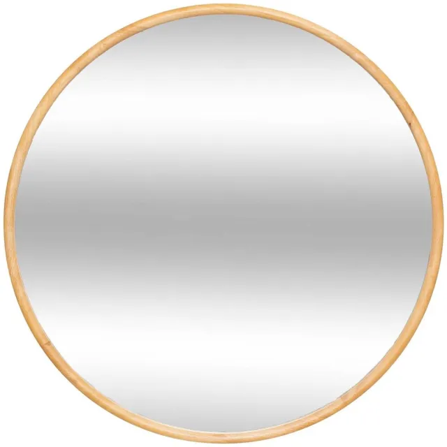 Atmosphera Créateur d'intérieur® Ronde spiegel van rubberhout KIM Marron