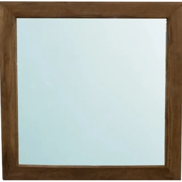 Damn Fashion Spiegel teak 80x80 Multi