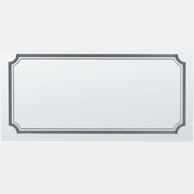 Beliani ARROMACHNES - LED-spiegel - Zilver - Glas