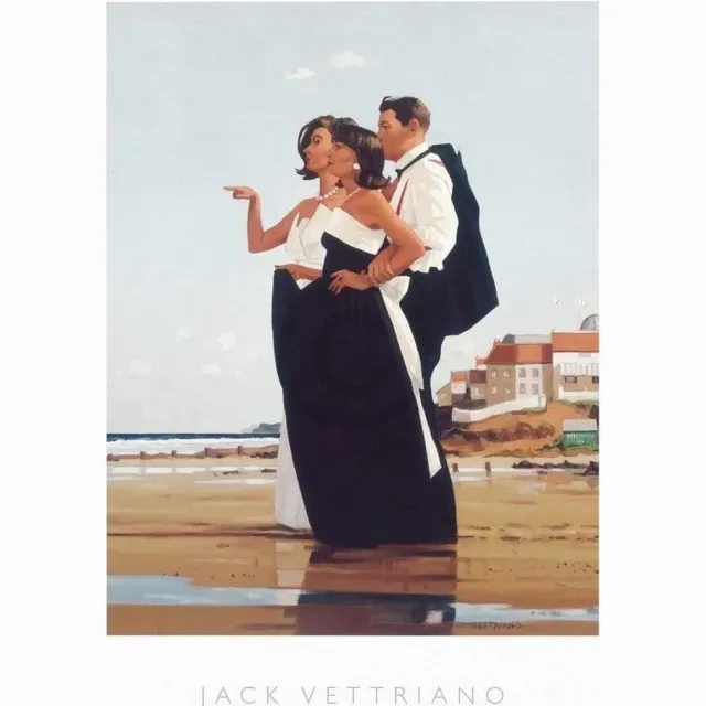 PGM Kunstdruk Jack Vettriano - The Missing man II 60x80cm Divers
