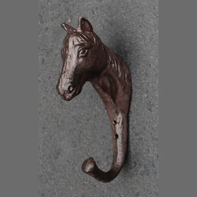 Robanjer kapstokhaak paard bruin