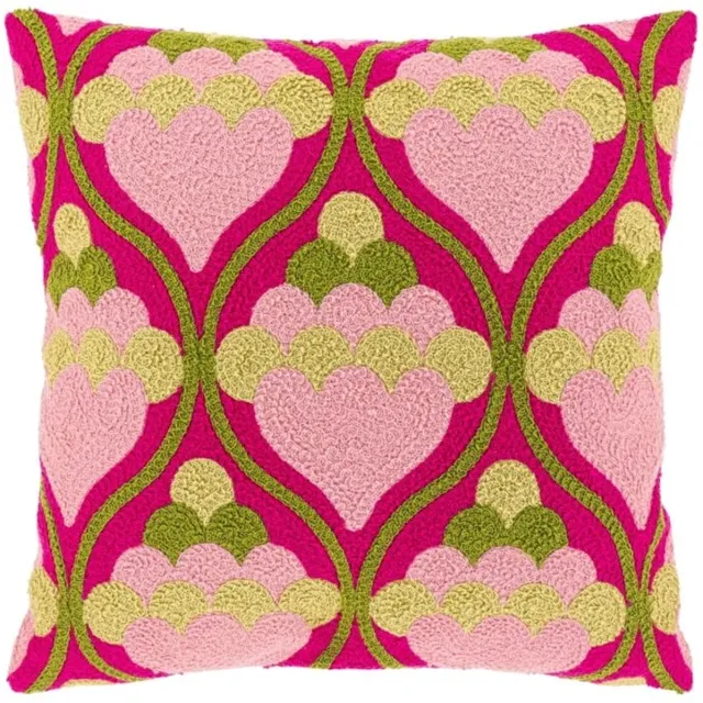 Unique Living Sierkussen Julia - Dessin 4 - 45x45cm Groen