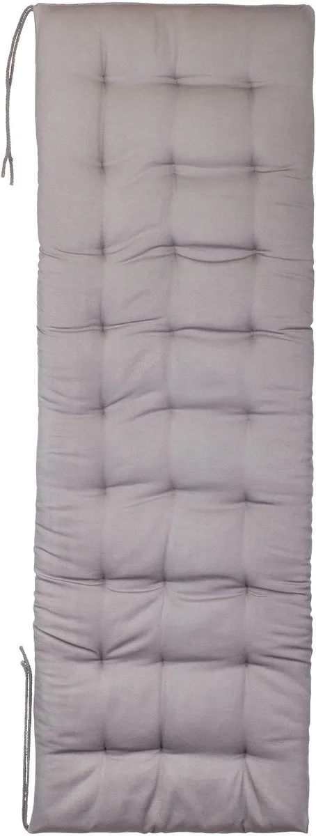 Ibenzoa Comfortabel Bankkussen voor Binnen en Buiten, Robuuste Constructie met 27 Punten Stiksel, 120 x 40 x 4 cm grijs