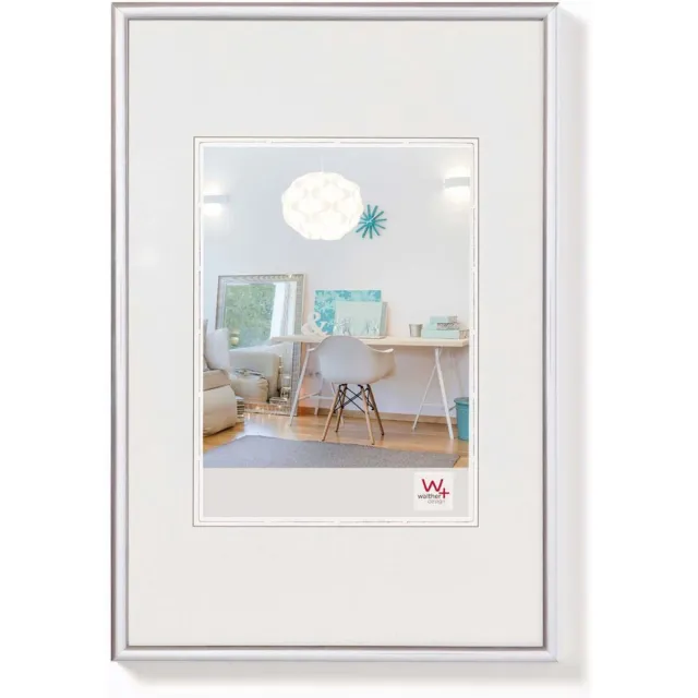 Walther New Lifestyle - Kunststof lijst - Fotoformaat 18x24 cm - Zilver