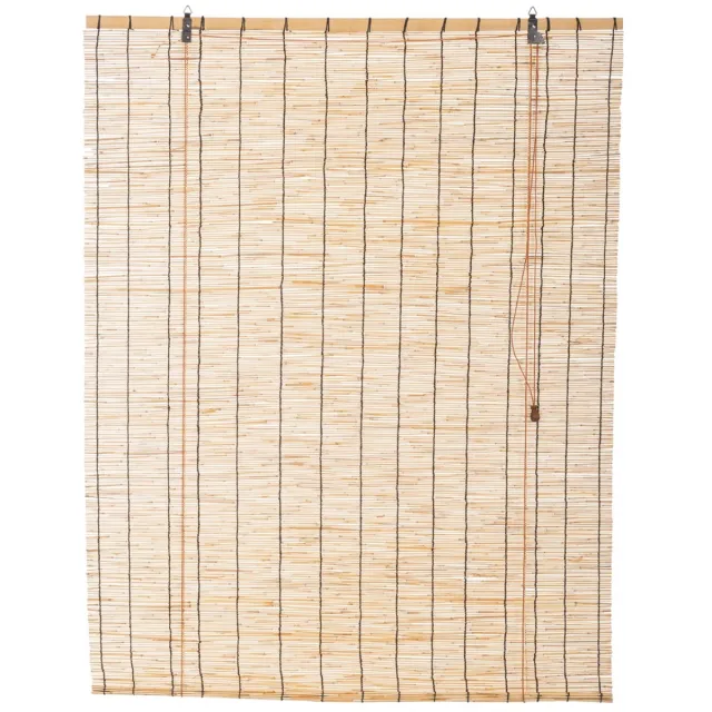 tuinchamp Rolgordijn riet 100 x 140 cm - Rolgordijn buiten en binnen - Rieten rolgordijnen - Natuurlijk rolgordijn hout - Natuurlijke uitstraling Naturel
