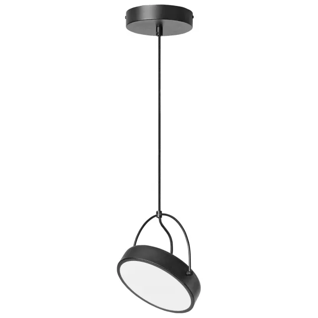 Osram Decor Puck Hang LED Hanglamp, Zwart Staal, 12W, 590lm, 3000K, CRI >90, beweegbaar