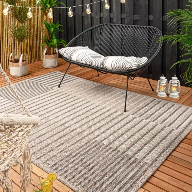 Boho&me Balkonkleed blokken - Urban oudroze 66x230
