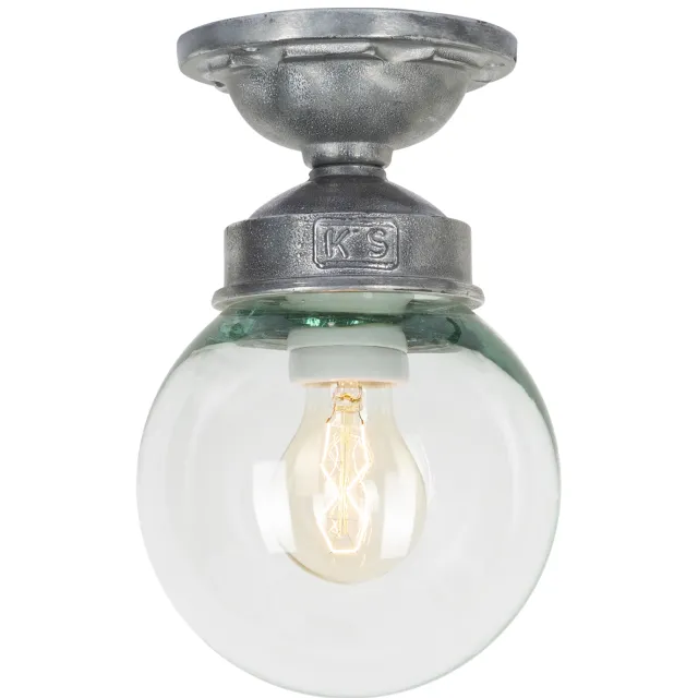 KS Verlichting One-Eighty Rond Plafondlamp Zilver