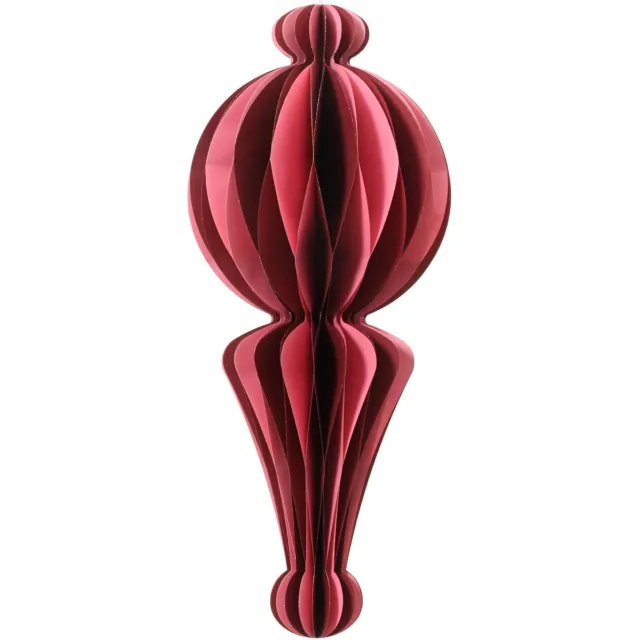 Decoris hangornamemt papier (25x60 cm) Roze, burgundy