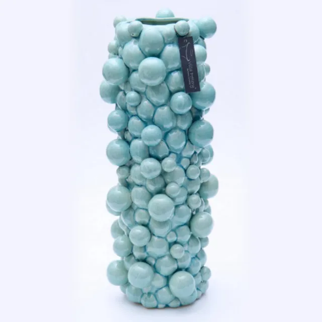 Villa Pottery Vaas - Villa Pottery - Decoratie - Woondecoratie - Keramiek - Blub & Blub 2_3 Blue Blauw