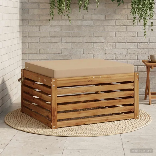 vidaXL Zitkussens SOEST 100% Polyester Zand 80 x 80 x 7 cm Grijs