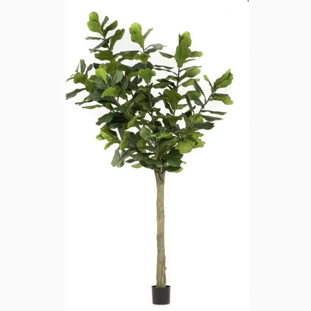 Emerald Kunstboom Ficus Lyrata 300cm - Kunstplant voor binnen - Ficus kunstplant Groen