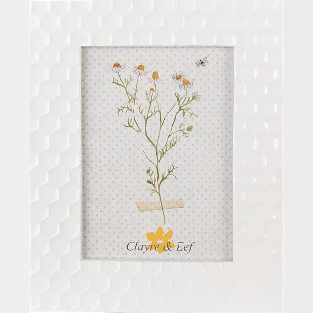 Clayre & Eef Fotolijst 13x18 cm Wit Polyresin