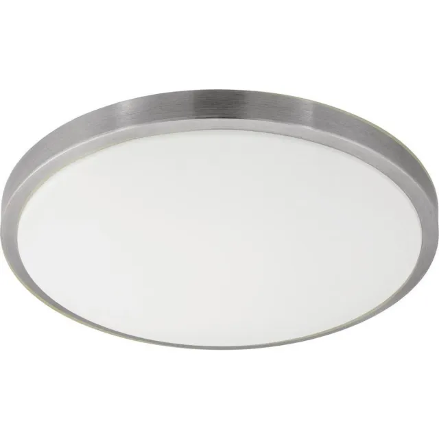 EGLO Competa 1 - Wand/Plafondlamp - 1 Lichts - Ø 430mm. - Wit, Nikkel-Mat