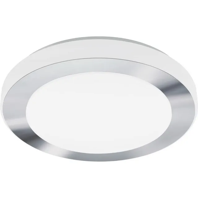 EGLO Batholino Led Carpi - Wand/Plafondlamp - 1 Lichts - Ø38.5 cm - Wit, Chroom - Wit