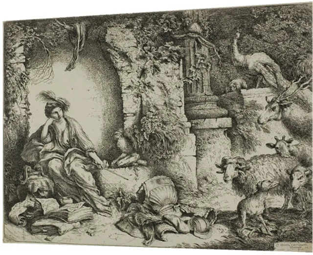 Printen.eu Poster - Circe with Companions of Ulysses Changed into Animals - 59.4 x 42 cm Multicolor