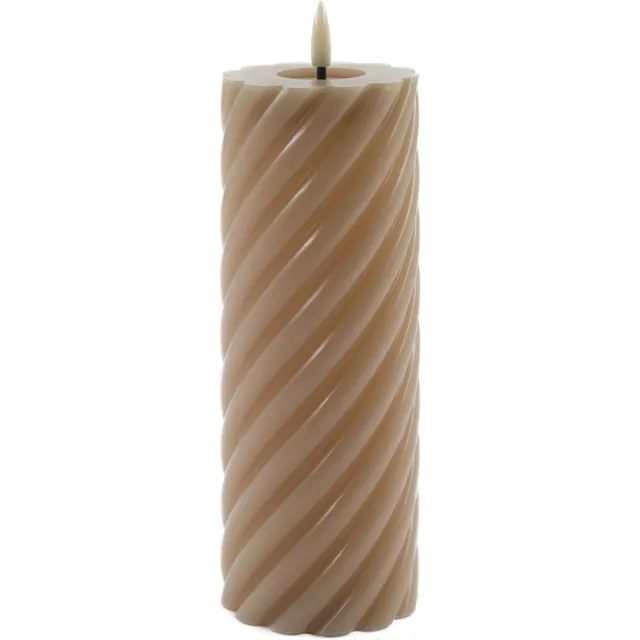 Mansion Atmosphere swirl led kaars zand 20x7,5cm [gid://shopify/Metaobject/307221758287]