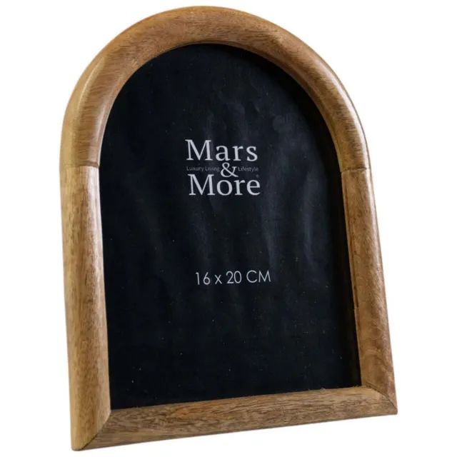 Mars & More fotolijst mango hout boog 15x20cm Bruin