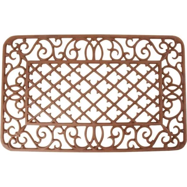Best for Boots Esschert Design Deurmat gietijzer ruit 67x42 cm bruin