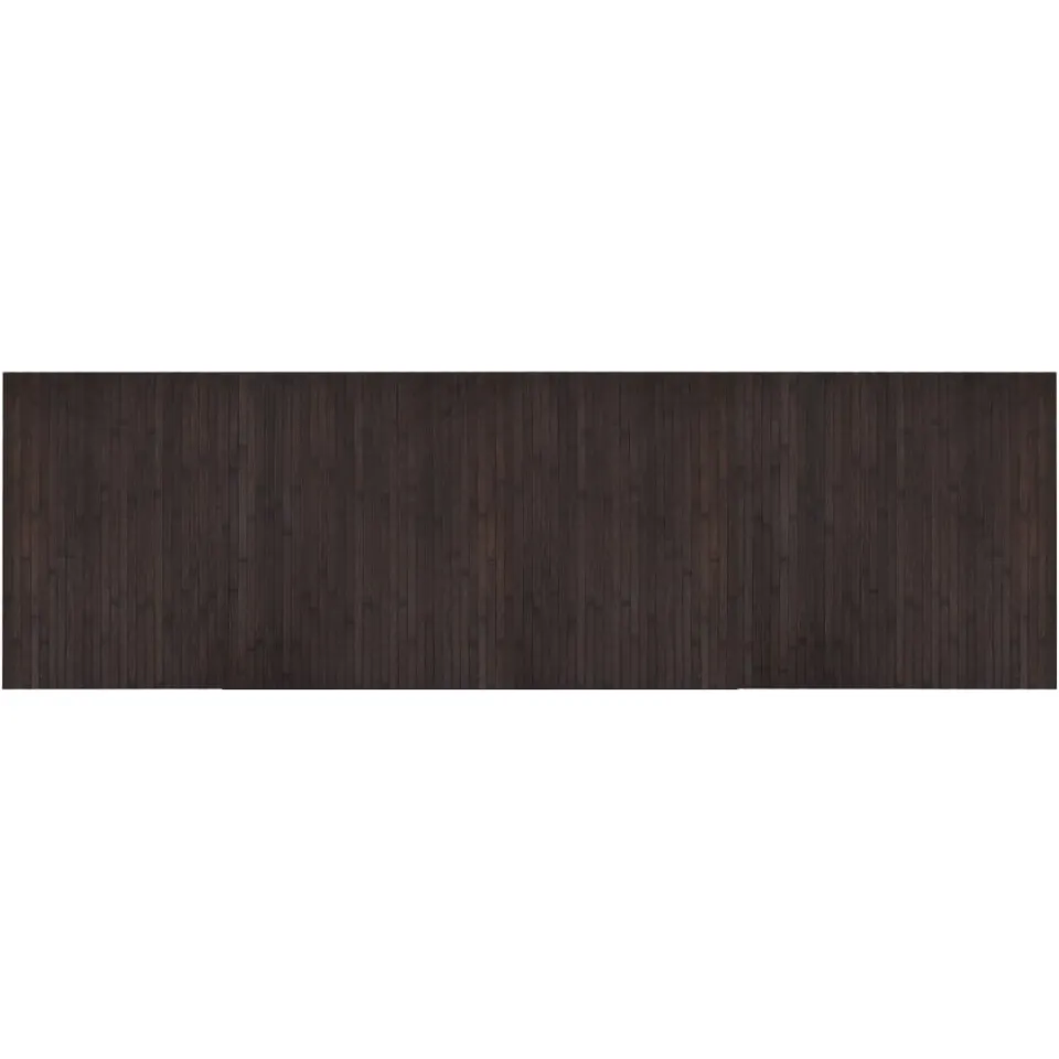 vidaXL Vloerkleed rechthoekig 60x200 cm bamboe donkerbruin bruin