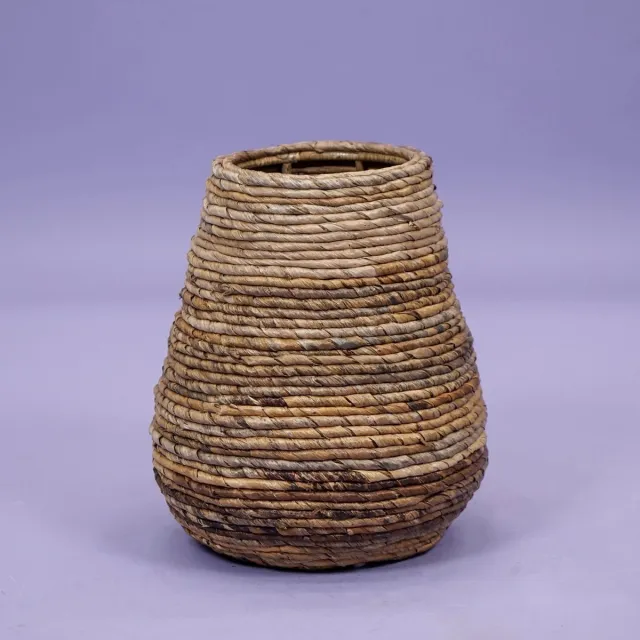 van der Leeden Vaas abaca d48h35cm Naturel