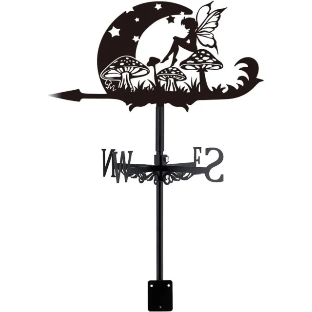 OUTARO Windwijzer - smeedijzeren windwijzer - decoratief - weerbestendig - geschikt voor tuinen en daken-FXB48