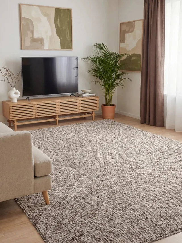 Elle Decoration Rocco Wol look Vloerkleed - Multi 80x240 cm