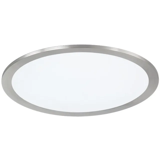 BES LED LED Plafondlamp WiZ - Smart LED - Trion Givon - 15W - Aanpasbare Kleur - Dimbaar - Afstandsbediening - Rond - Mat Nikkel - Aluminium