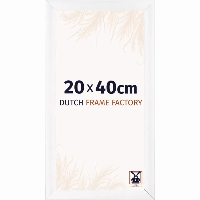 Dutch Frame Factory Fotolijst 20x40 cm - MDF - Wit Mat - Praag