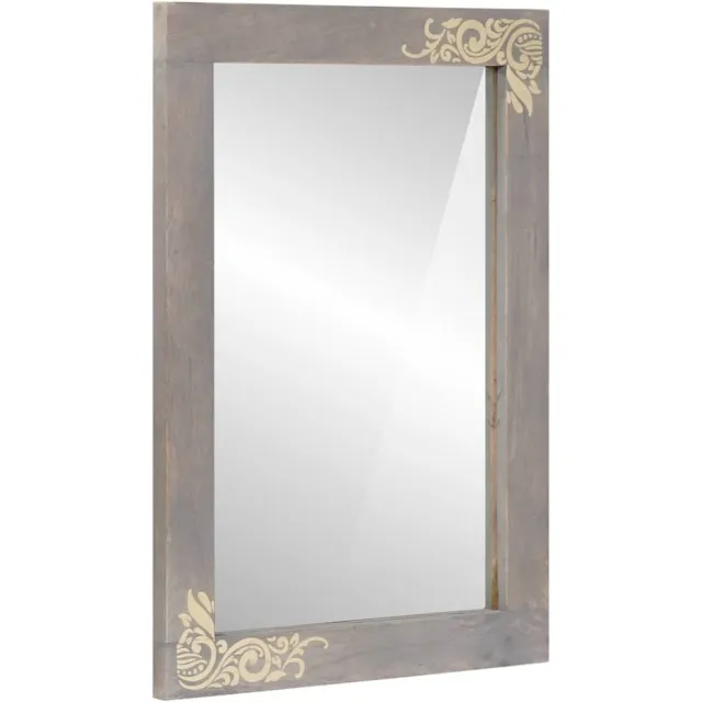vidaXL Badkamer Spiegel Grijs 70 x 50 x 2,5 cm