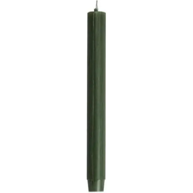 Rustik Lys Dinerkaarsen XL - Pak van 20 Stuks - Jacht Groen - 2,6 x 30 cm