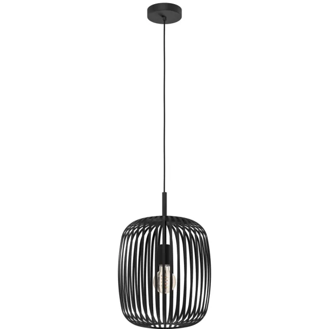 EGLO Romazzina Hanglamp - E27 - ؠ32,5 cm - Zwart Zwart;
