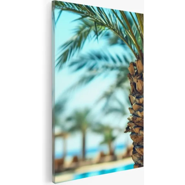 Saammp Canvas Schilderij - Natuur - Huis naast een meer - landschap - 100x150 - Foto op canvas - Wanddecoratie - Muurdecoratie Woonkamer - Slaapkamer decoratie - Canvas Print Multicolor