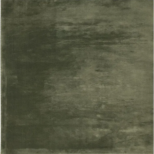 vidaXL Rug - HUARTE - Green - 120 - x - 120 - cm - 100% - Polyester - Plat bosgroen