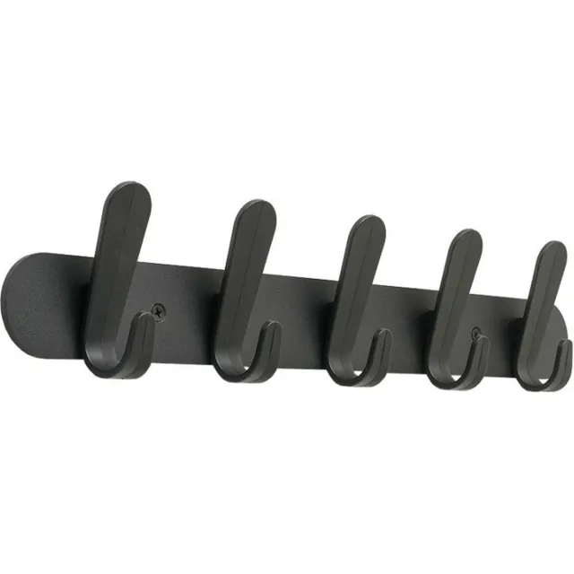 van Esch Wandkapstok Functionals KROK HJH Zwart, 60cm, 5 haken.