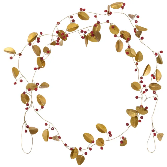 House Doctor guirlande Leafi brass finish