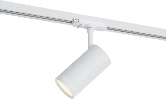 QAZQA iconic zoom - Moderne LED Spot railsysteem verlichting, railverlichting - 1 lichts - L 13 cm - Wit - Woonkamer Wit LED - 1 lichts