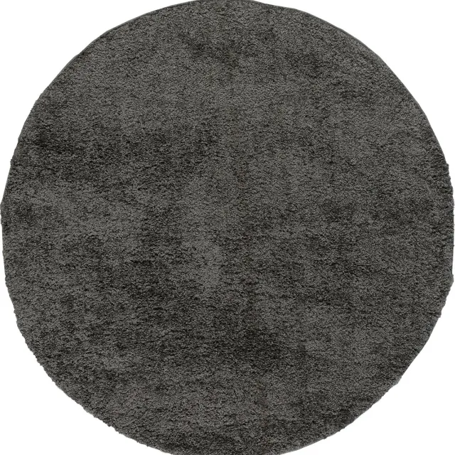 Pergamon Vloerkleed Langpolig Aloha Rond Grijs Beige