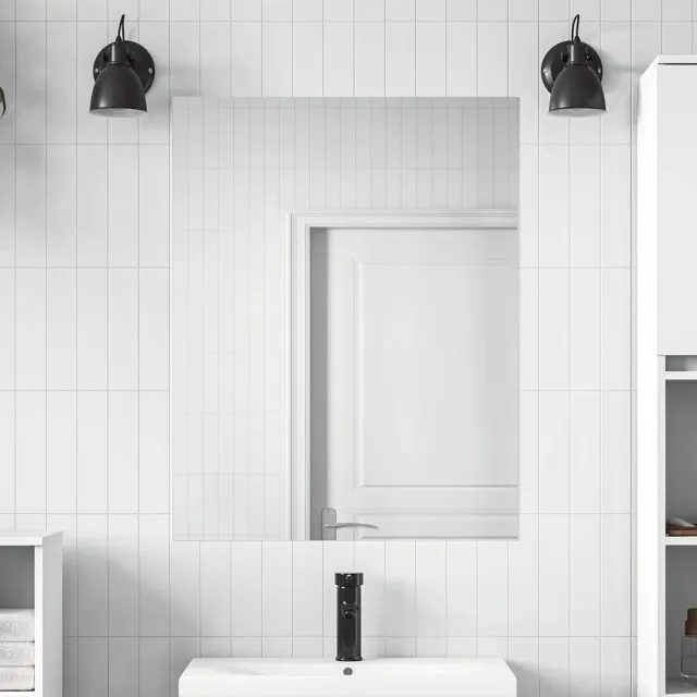 vidaXL Zelfklevende Spiegelfolie 45 x 150 cm 2 st zilver PET