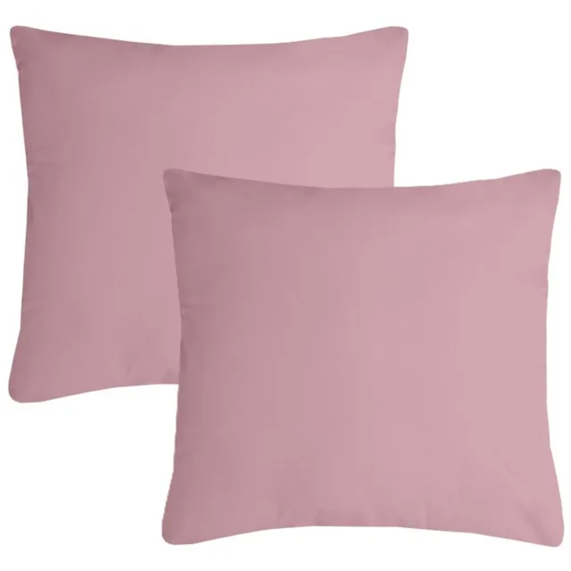 Stof Textile sierkussen Nelson - 2x - roze - 60 x 60 cm - bank kussens - zitkussens - binnen/buiten - polyester