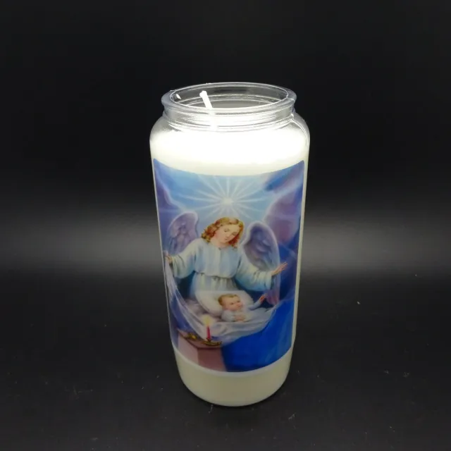 Partijhandel RODO Noveenkaars Engelen 008 - 6 dagen brander (5 stuks) wit