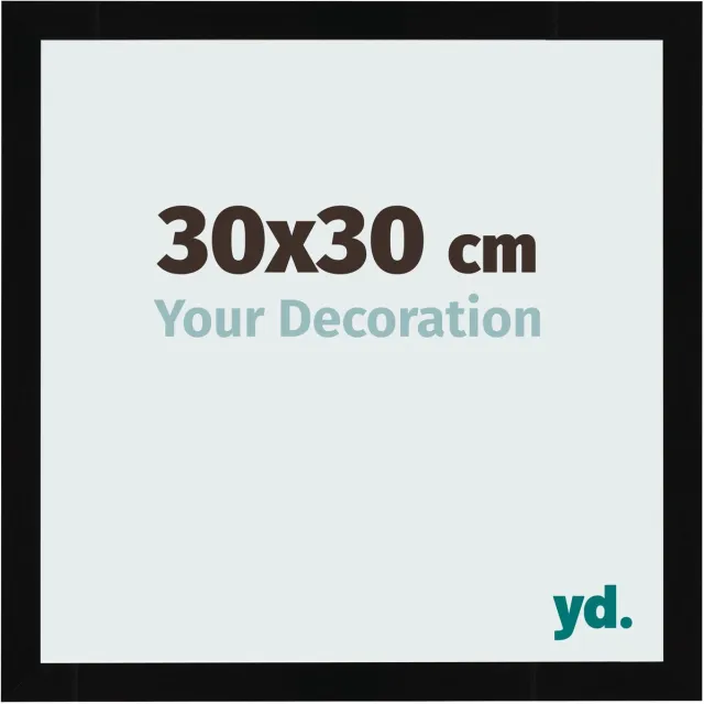 yd. Your Decoration - Fotolijst 30x30 cm - MDF - Zwart Hoogglans - Bologna