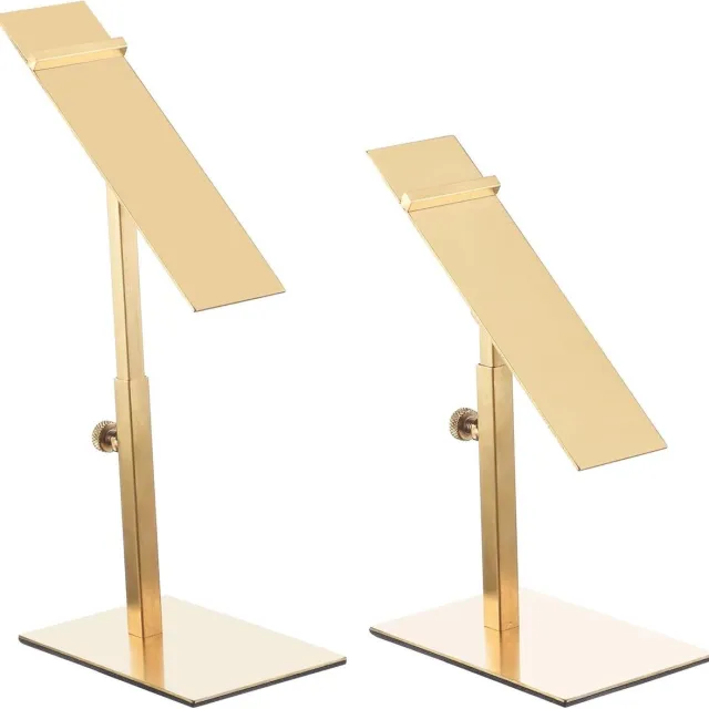 Provento Schoenen Display Stand 2 Pack Verstelbare Hoogte Hoge Hakken Metalen Rek Houder - Goud Any