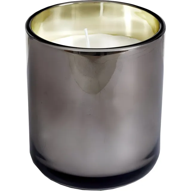 SPAAS Geurloze kaars in metallic feestelijk glas, ± 56 uur - brons