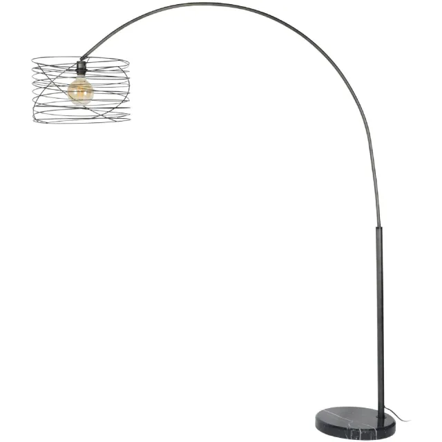 Nest of Nora Booglamp met kap - E27 - Charcoal Donkergrijs