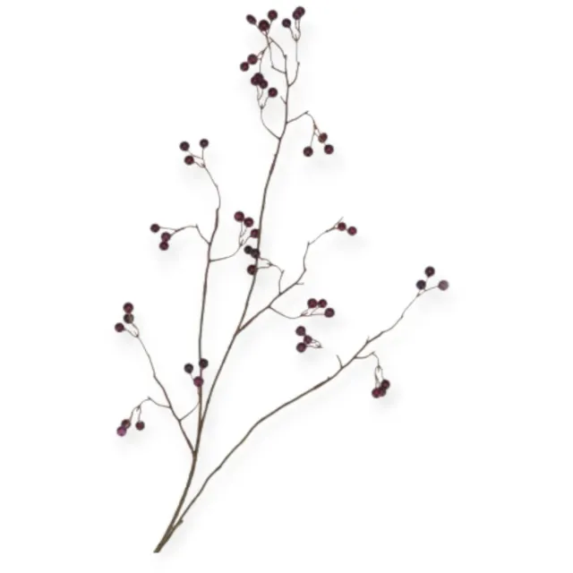 DK design Daan Kromhout - Kunsttak - Paarse Bes - Besjes - Silk Berry - 93cm