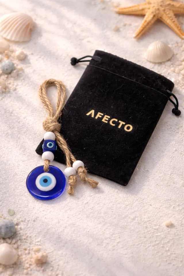 Afecto boze oog - formaat 4 cm - Amulet - Talisman - Hanger - Sieraad - Bescherming - Geluk - Boze oog - evil eye a: ⌀ 4 cm blauw