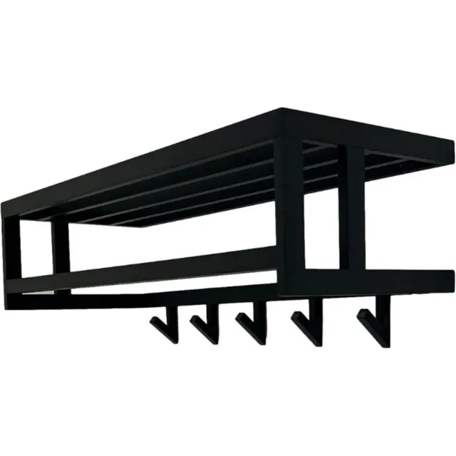 Barnwood Originals WandKapstok Olof - Staal - 80x30x28cm Zwart