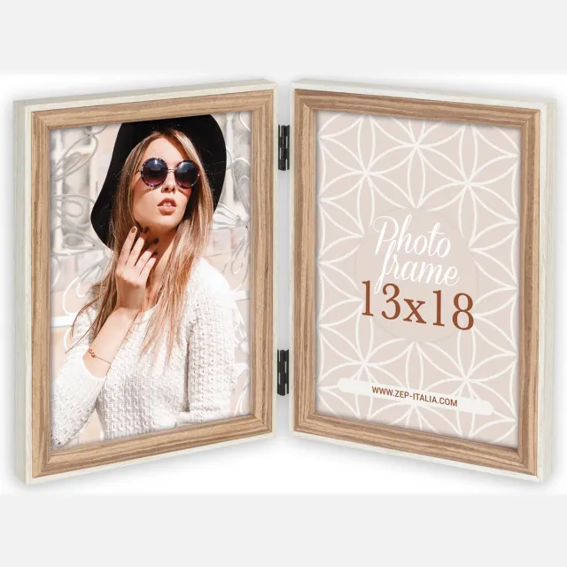 Zep Goldbuch - Collage fotolijst Kriss - Hout - 2Q - 13x18 cm Bruin